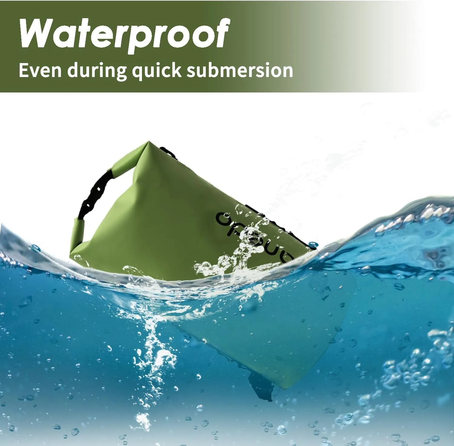 20L/30L Dry Bag Large Waterproof Bag Roll-Top Heavy Duty Fishing Duffel Bag with Durable Straps for Kayaking Paddle boarding Boating Rafting Fishing (Green, 30L)