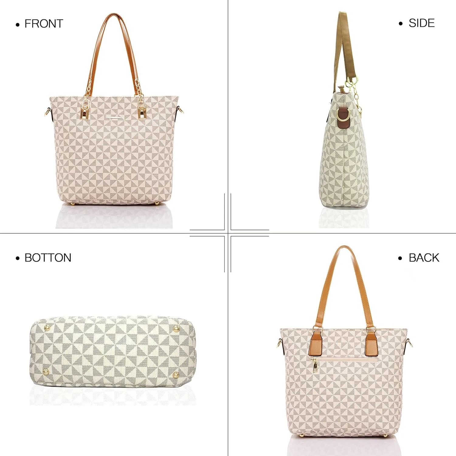 2E-youth Designer Purses and Handbags for Women Satchel Shoulder Bag Tote Top Handle Bag