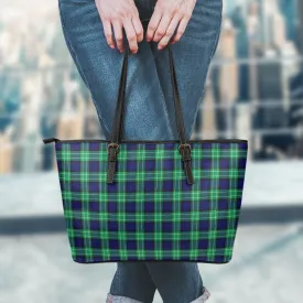 Abercrombie Tartan Leather Tote Bag