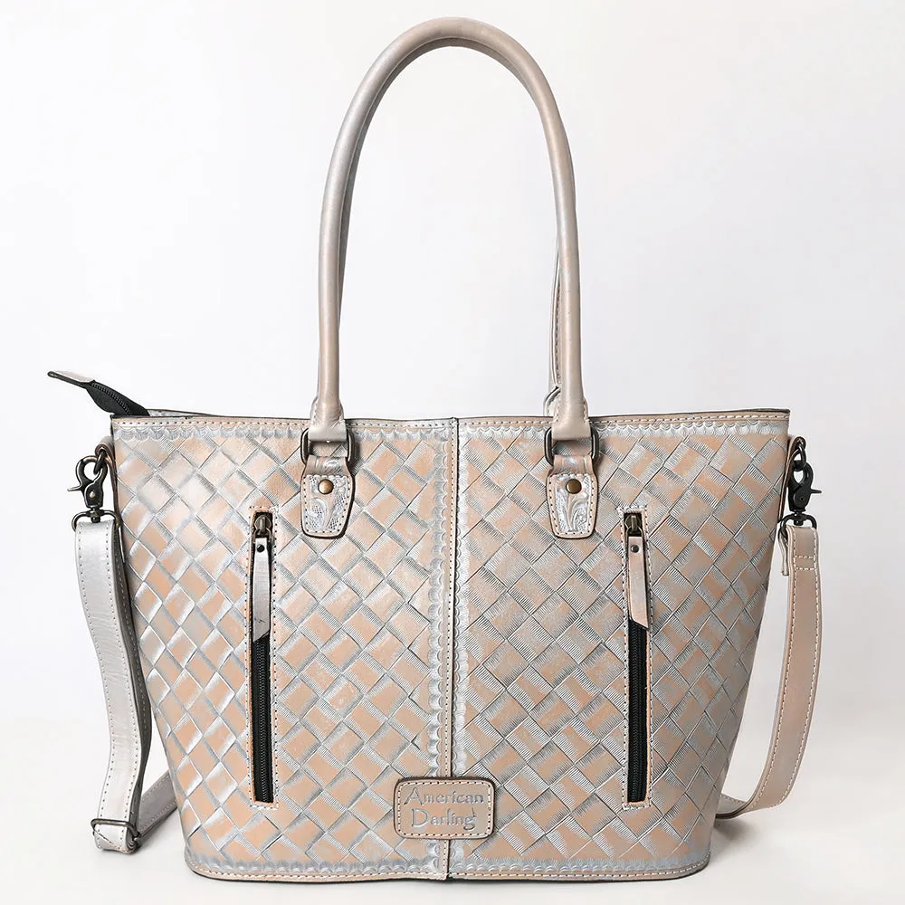 ADBG1519B Tote Hand Tooled Genuine Western Leather Women Bag