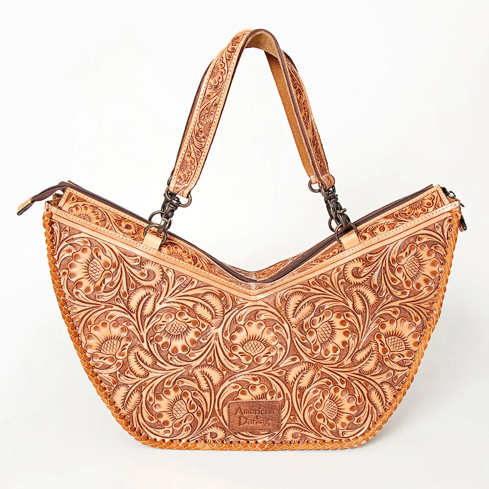 ADBG831A American Darling Hand Tooled Genuine Leather Women Bag Western Handbag Purse
