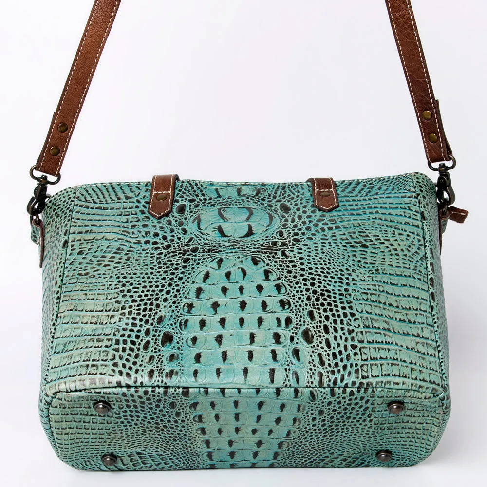 ADBG964 American Darling Crocodile Embossed Genuine Leather Women Bag Western Handbag Purse