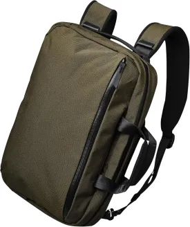 ALPAKA Elements Tech Brief Pro - Versatile Crossbody, Shoulder, Briefcase, Backpack Laptop Bag for Men- Fits 16-Inch MacBook Pro with Water Resistant Weatherproof Axoflux Army Green 600D Fabric 15L