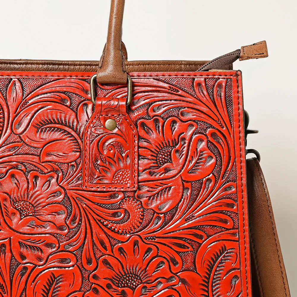American Darling ADBG1317 Hand Tooled Genuine Leather Women Bag Western Handbag Purse