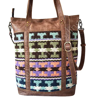 American Darling ADBG276 Tote Saddle Blanket Genuine Leather Women Bag Western Handbag Purse