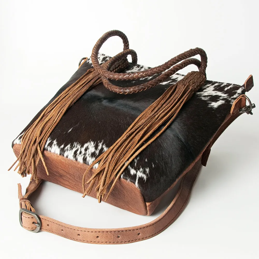 American Darling ADBG511BRW Tote Hair-On Genuine Leather Women Bag Western Handbag Purse