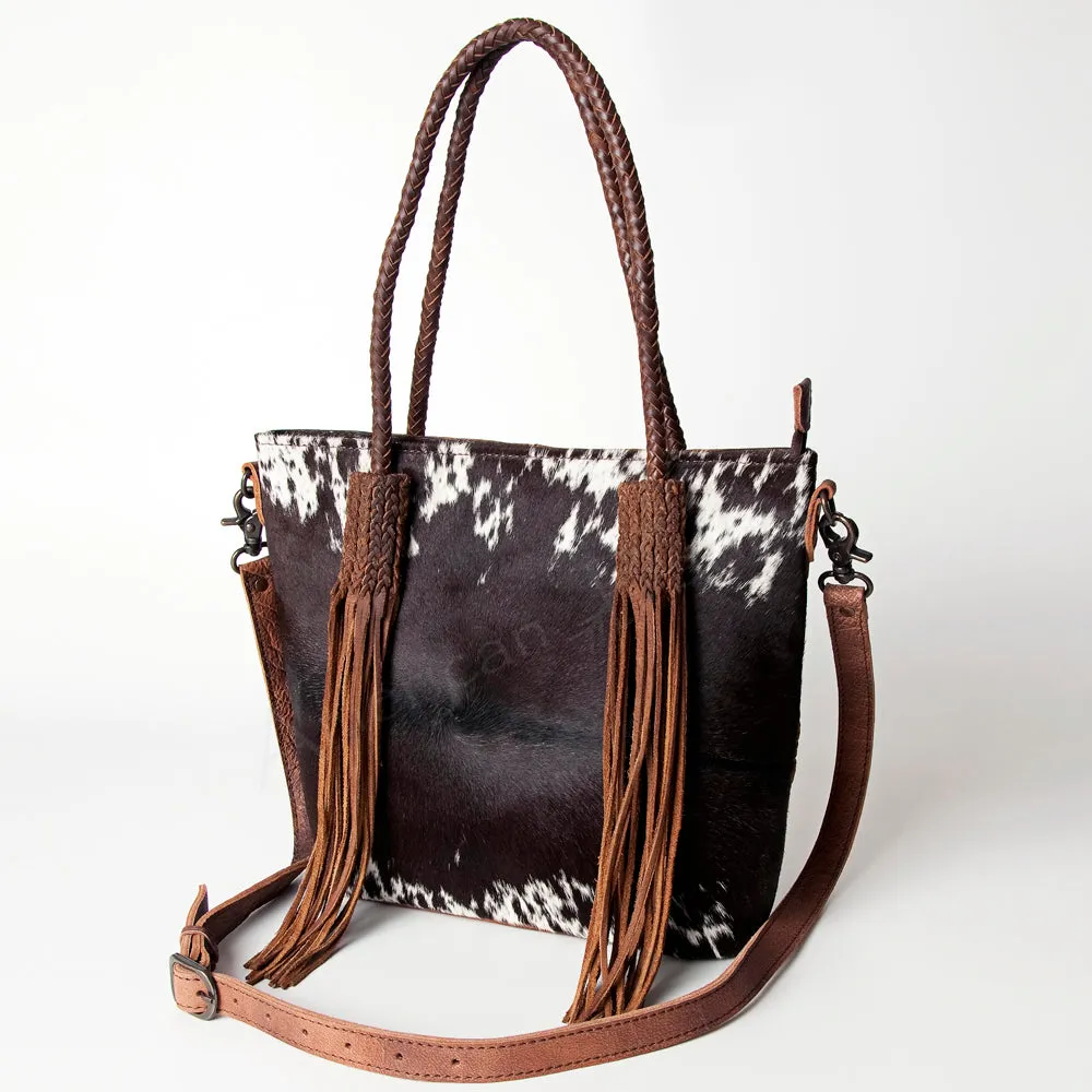 American Darling ADBG511BRW Tote Hair-On Genuine Leather Women Bag Western Handbag Purse