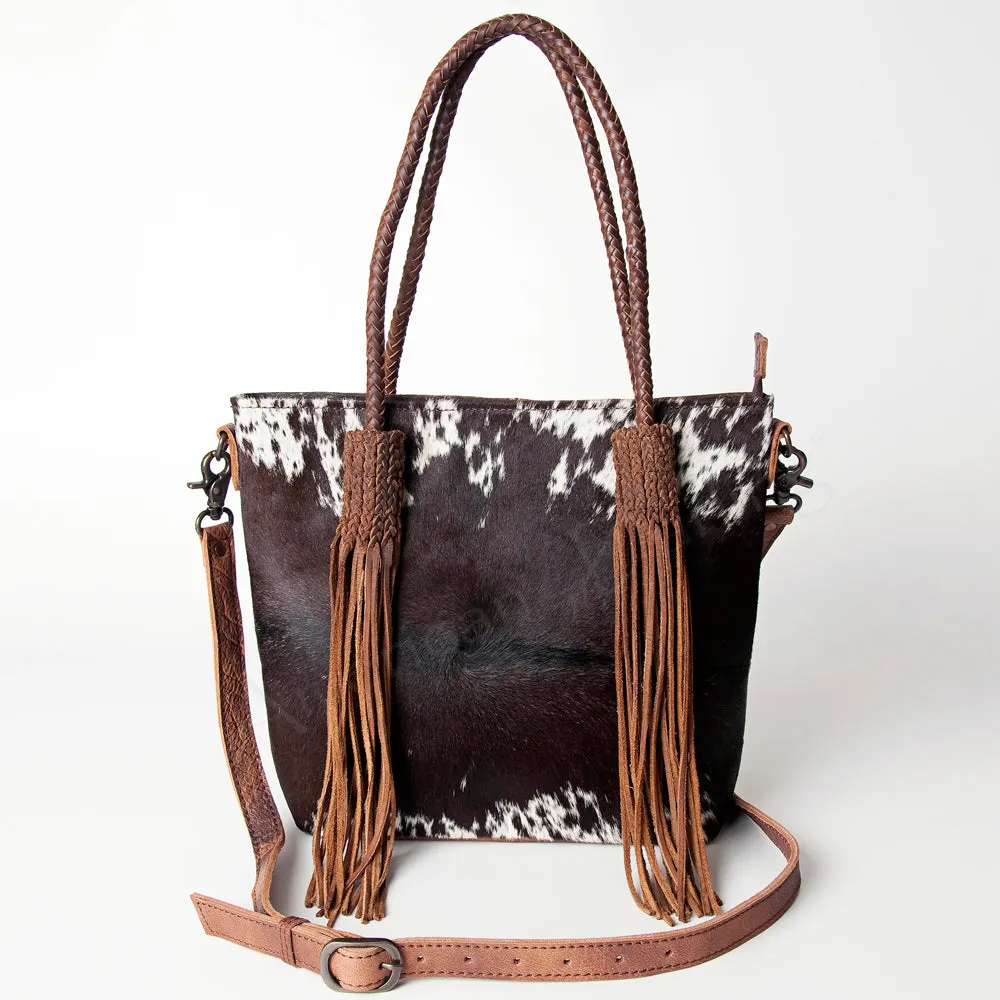 American Darling ADBG511BRW Tote Hair-On Genuine Leather Women Bag Western Handbag Purse