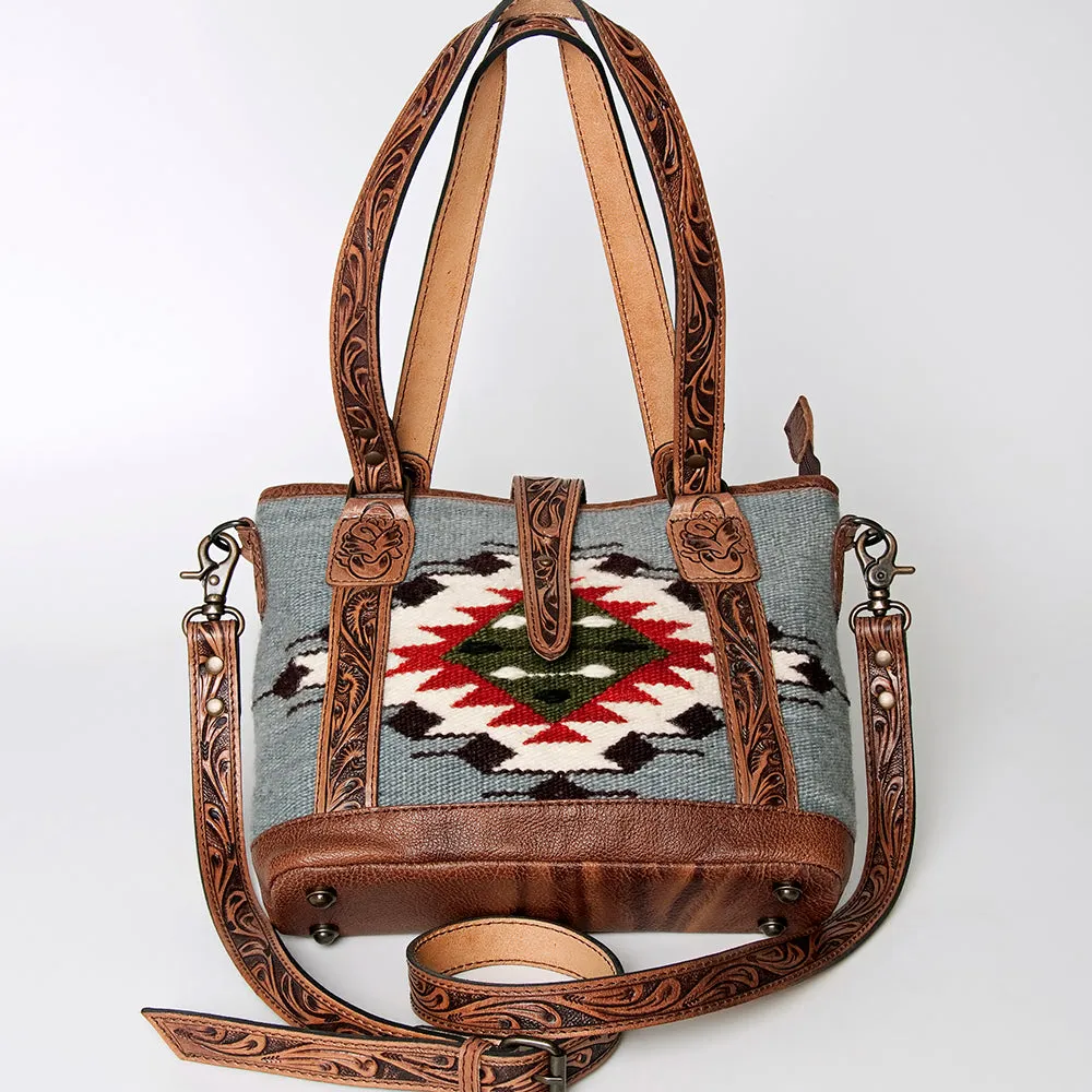 American Darling ADBG773 Tote Saddle Blanket Genuine Leather Women Bag Western Handbag Purse