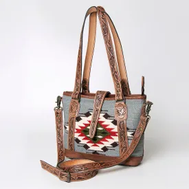American Darling ADBG773 Tote Saddle Blanket Genuine Leather Women Bag Western Handbag Purse