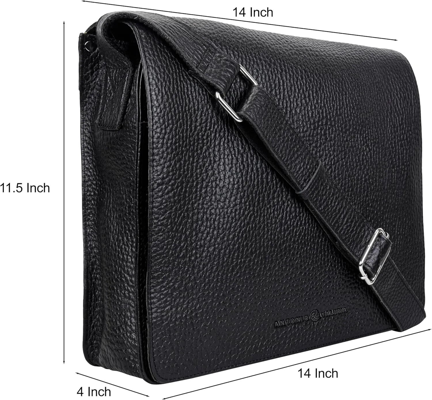 Antonio Valeria Albert Premium Leather Messenger Bag for Men