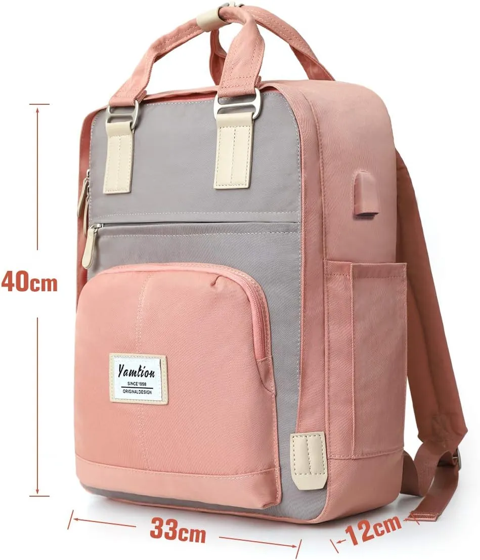 Backpack Women 15.6 inch School Backpack for Teen Girls Schoolbag Student,Computer Backpack for College High School,Bookbag for University for Teacher,Nurse
