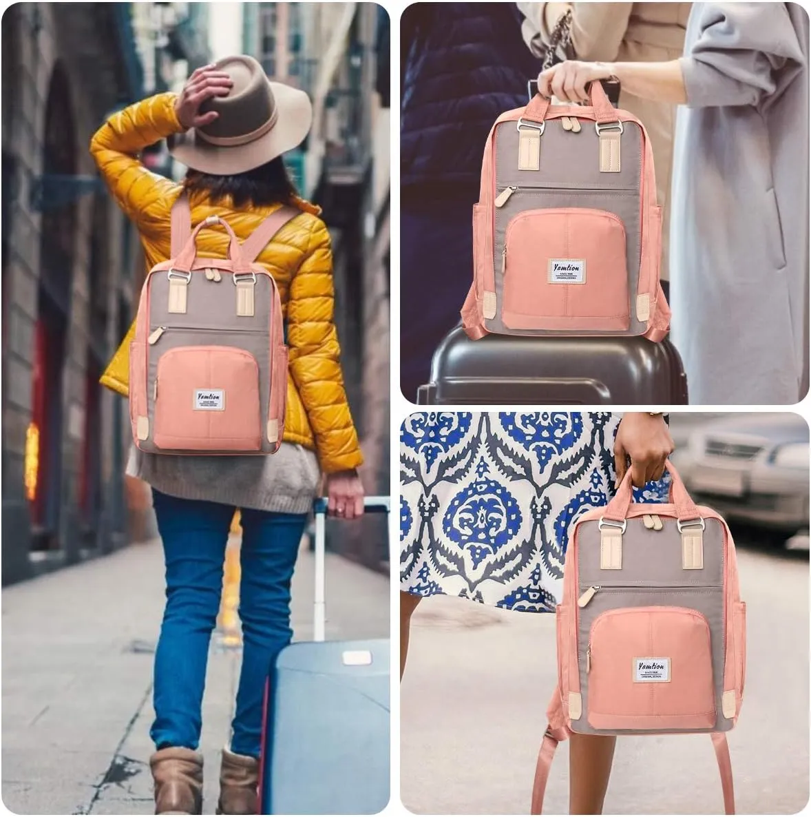 Backpack Women 15.6 inch School Backpack for Teen Girls Schoolbag Student,Computer Backpack for College High School,Bookbag for University for Teacher,Nurse