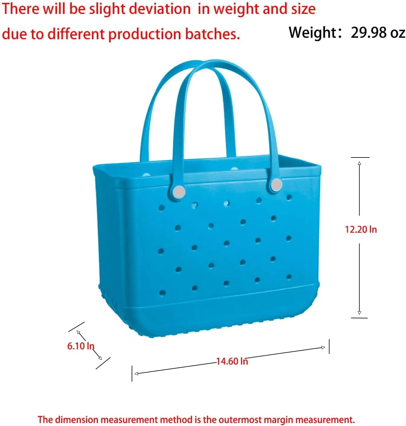 Beach Bag Rubber Tote Bag - Waterproof and Sandproof Tote Bags Outdoor Portable Handbag for Sports