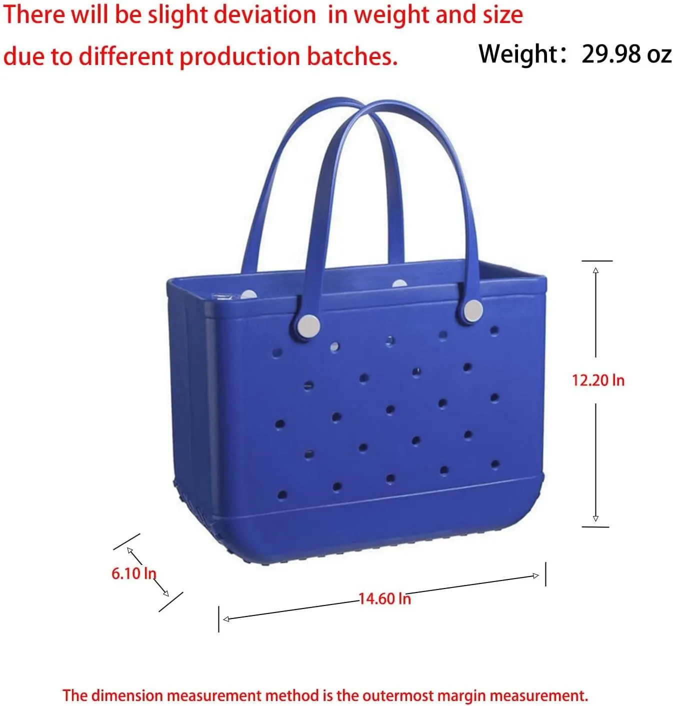 Beach Bag Rubber Tote Bag - Waterproof and Sandproof Tote Bags Outdoor Portable Handbag for Sports