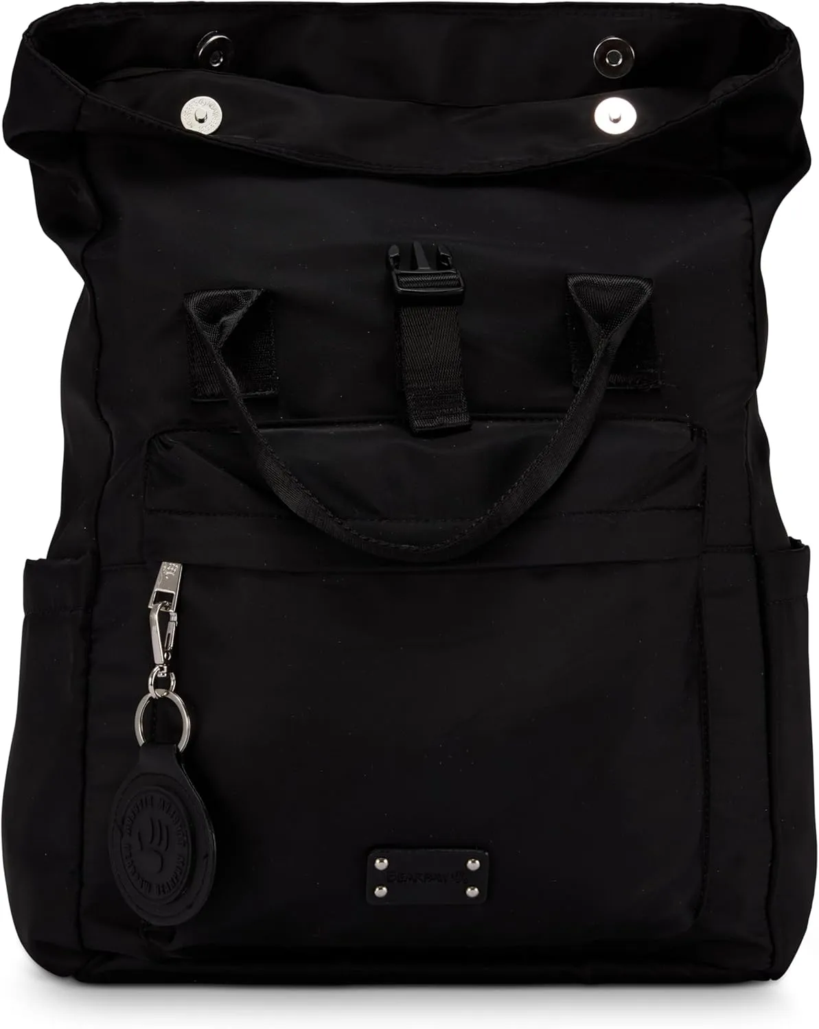 BEARPAW Women's Backpack - Professional Laptop Backpack for Women | Cute Travel & College Bag, Double Handle Design, Black