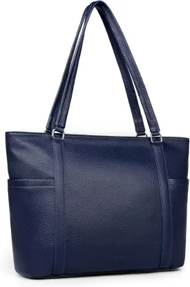 befen Genuine Leather Work Tote Bag for Women Laptop Shoulder Bags Womens Travel Purses Satchel Handbags with Compartments