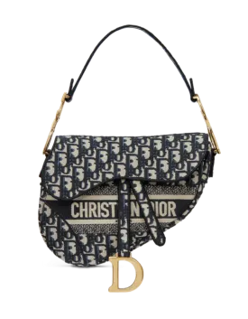 Blue Dior Oblique Saddle Bag - Iconic Luxury