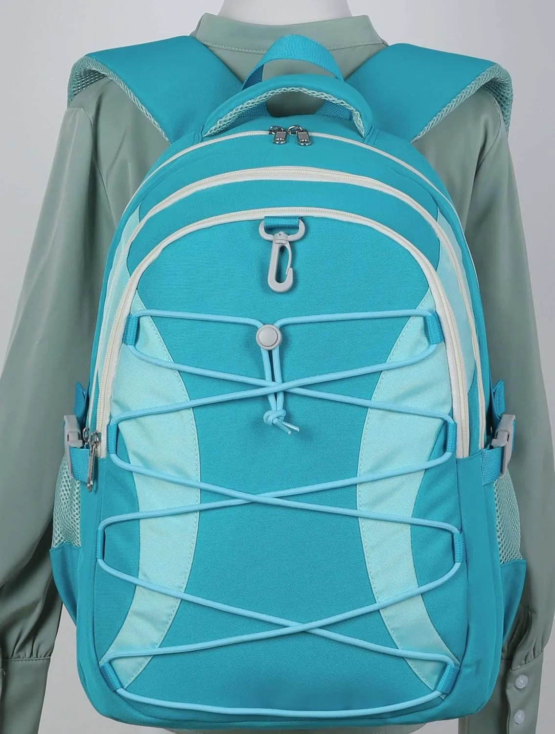BLUEFAIRY Middle High School Backpack for Boys Girls Large Bookbag with Laptop Compartment Back to School Book Bags for Teens Teenagers Mochilas Escolares para Nios Nias (Blue/Light Blue, Solid)