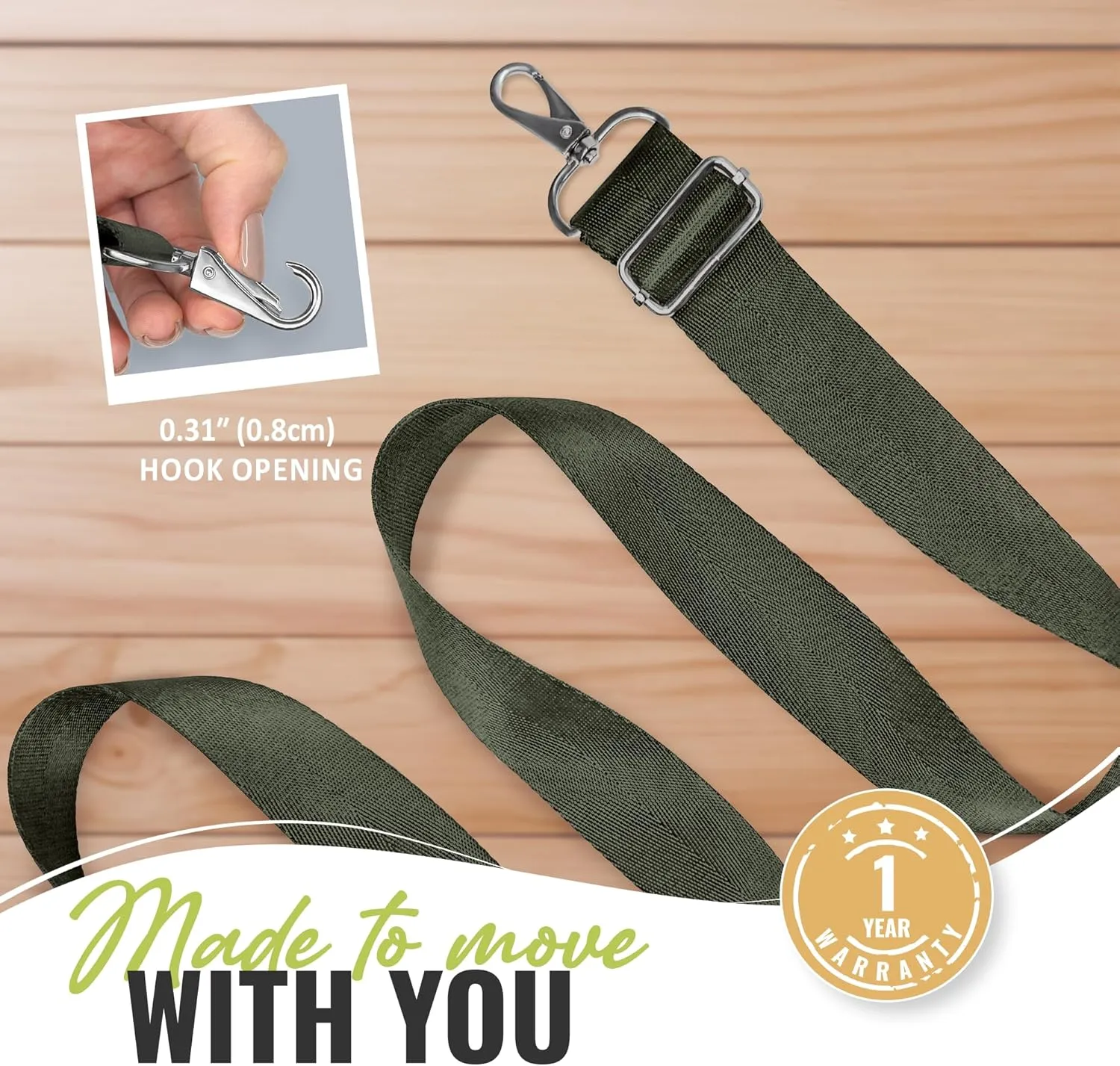 BOACAY Wide Purse Strap Replacement for Crossbody, Messenger, Shoulder Bag