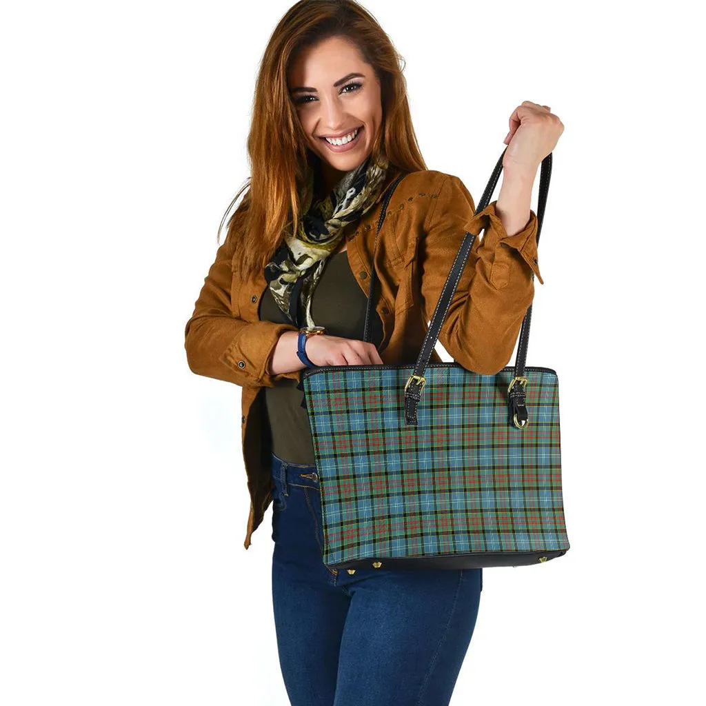 Brisbane Tartan Leather Tote Bag