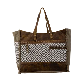 Canvas & Leather Weekender Bag