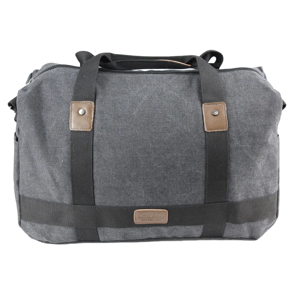 Canvas Duffle Bag Messenger Duffel Shoulder Vintage Sport Gym School Mens Travel