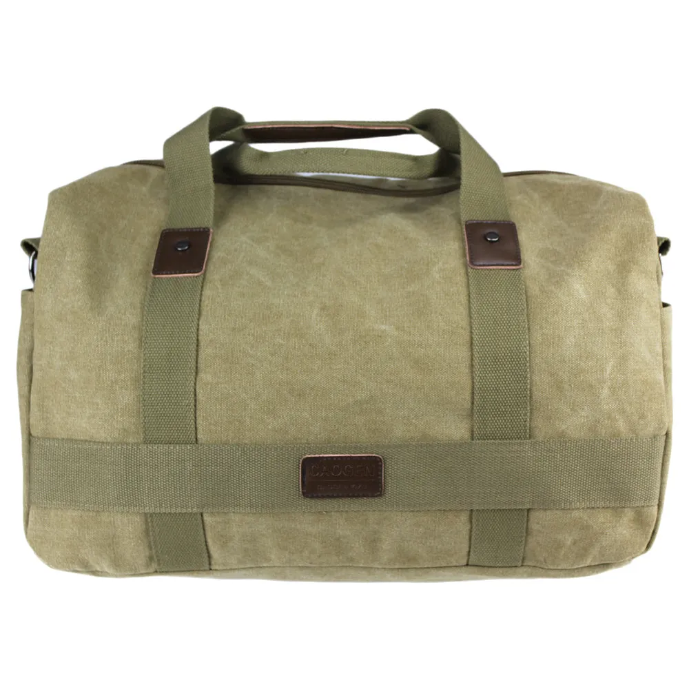 Canvas Duffle Bag Messenger Duffel Shoulder Vintage Sport Gym School Mens Travel