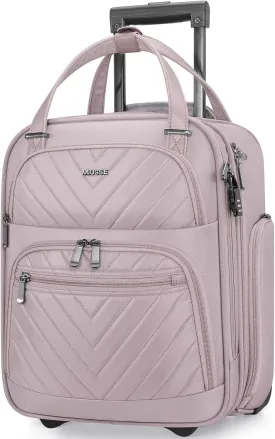 Carry-on Underseat 16-inch Luggage with Wheels, Softside Rolling Carry-on, Lightweight Travel Suitcase for Men Women, Personal Item Rolling Travel Bag