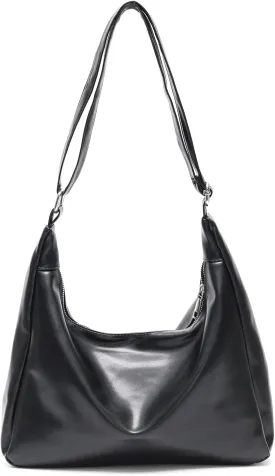 celestina Hobo Bags for Women, Ultra Soft Foldable Vegan Leather Shoulder Handbag, Stylish Slouchy Tote Purses