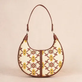 Chandra Mahal Raj Gadi Motif Hobo Bag