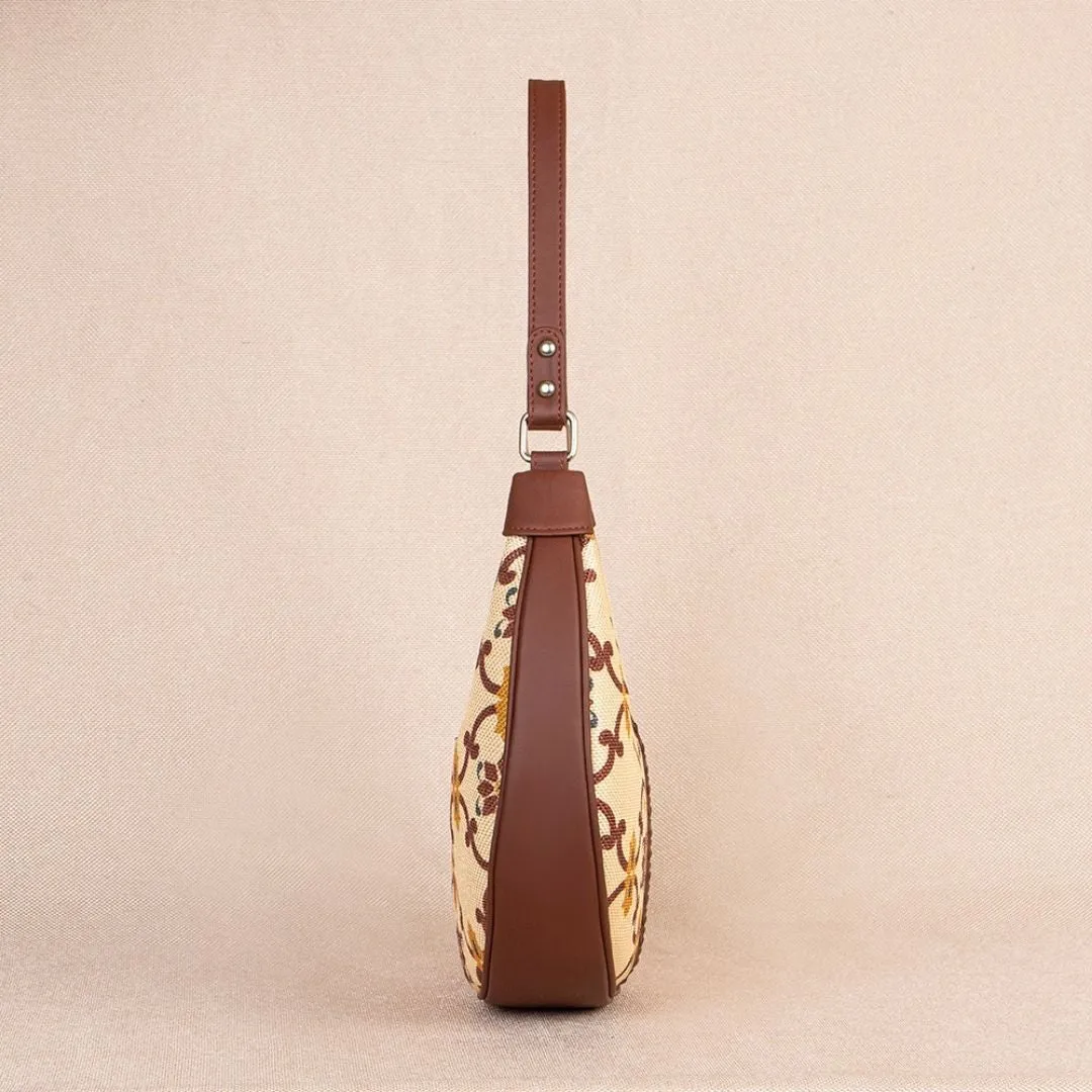 Chandra Mahal Raj Gadi Motif Hobo Bag