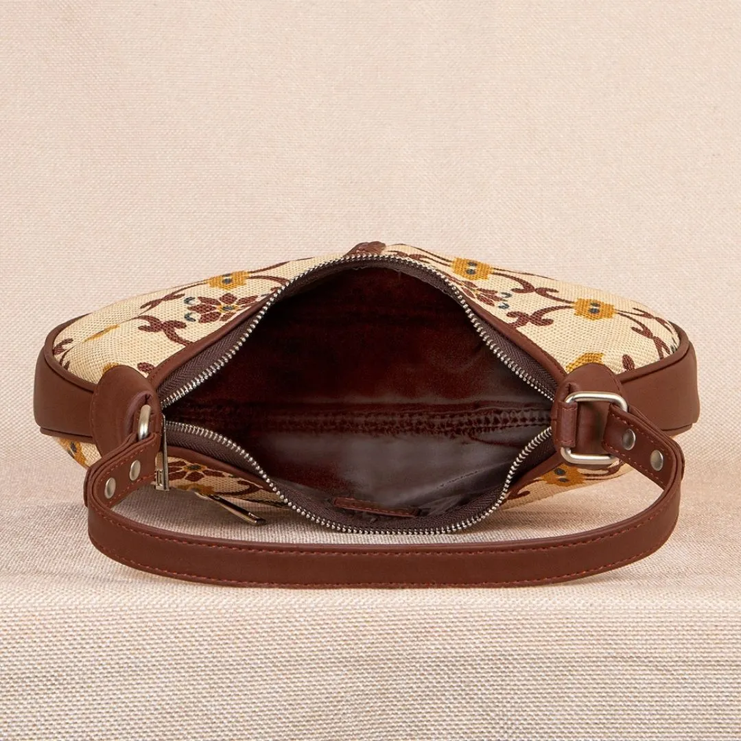 Chandra Mahal Raj Gadi Motif Hobo Bag