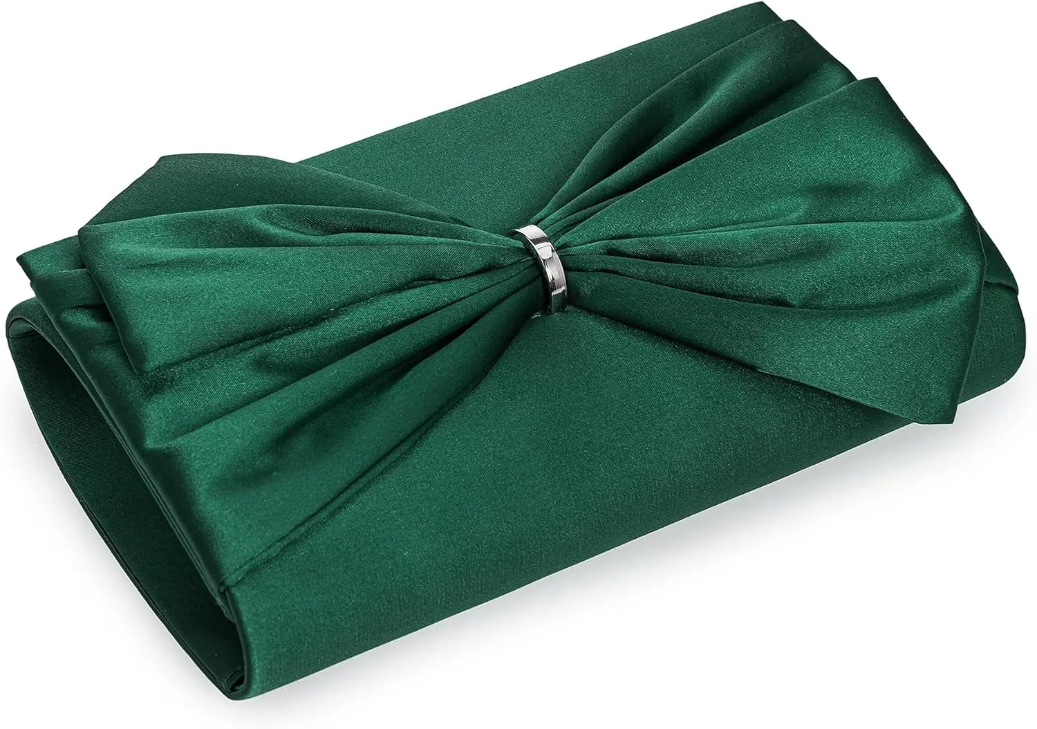 CHARMING TAILOR Satin Bow Formal Bag Women Evening Purse Elegant Clutch Handbag Wedding/Prom/Party