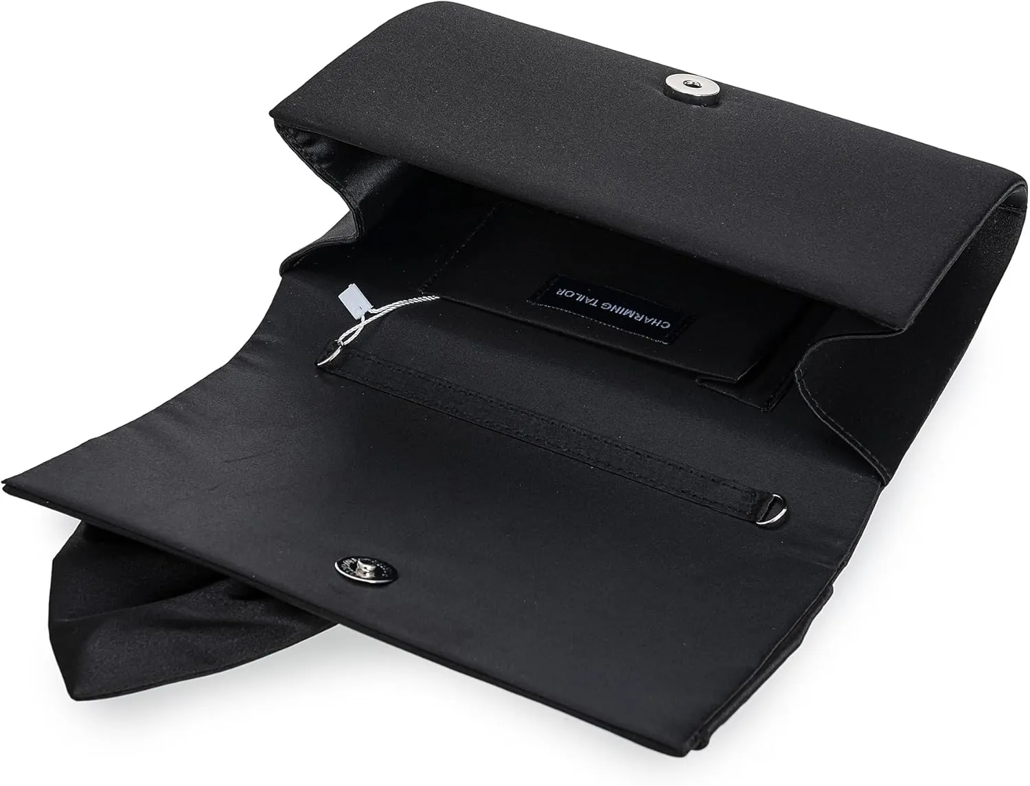 CHARMING TAILOR Satin Bow Formal Bag Women Evening Purse Elegant Clutch Handbag Wedding/Prom/Party