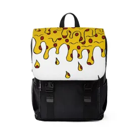 Cheesy Pizza Unisex Casual Shoulder Backpack