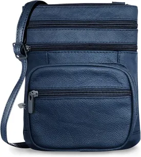 Ciana Genuine Leather Cross Body Bags Purse for Women, Purses Women's Shoulder Sling Handbags Soft Purse