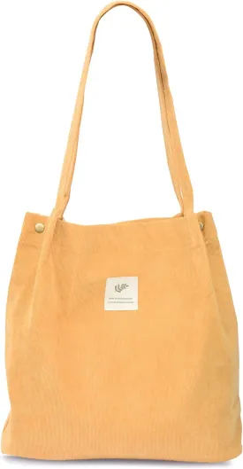 Cloele Corduroy Tote Bag for Women Cute Tote Bag with Inner Pocket for College Work Beach Grocery