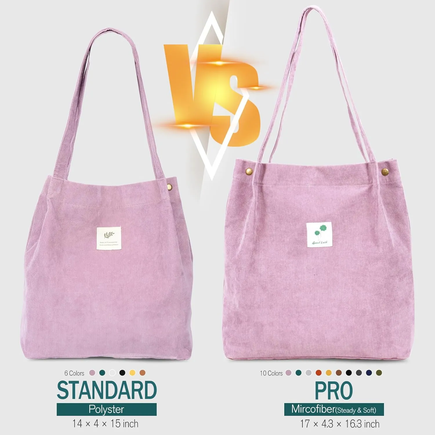 Cloele Corduroy Tote Bag for Women Cute Tote Bag with Inner Pocket for College Work Beach Grocery
