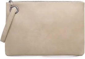Clutch Purse for Women Vegan Leather Wristlet Wallet Roomy Envelope Clutch Designer Purses and Handbags for Daily Use