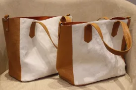 Cowhide Leather Tote Satchel Shoulder Handbag Lady Hobo Shopping Purse