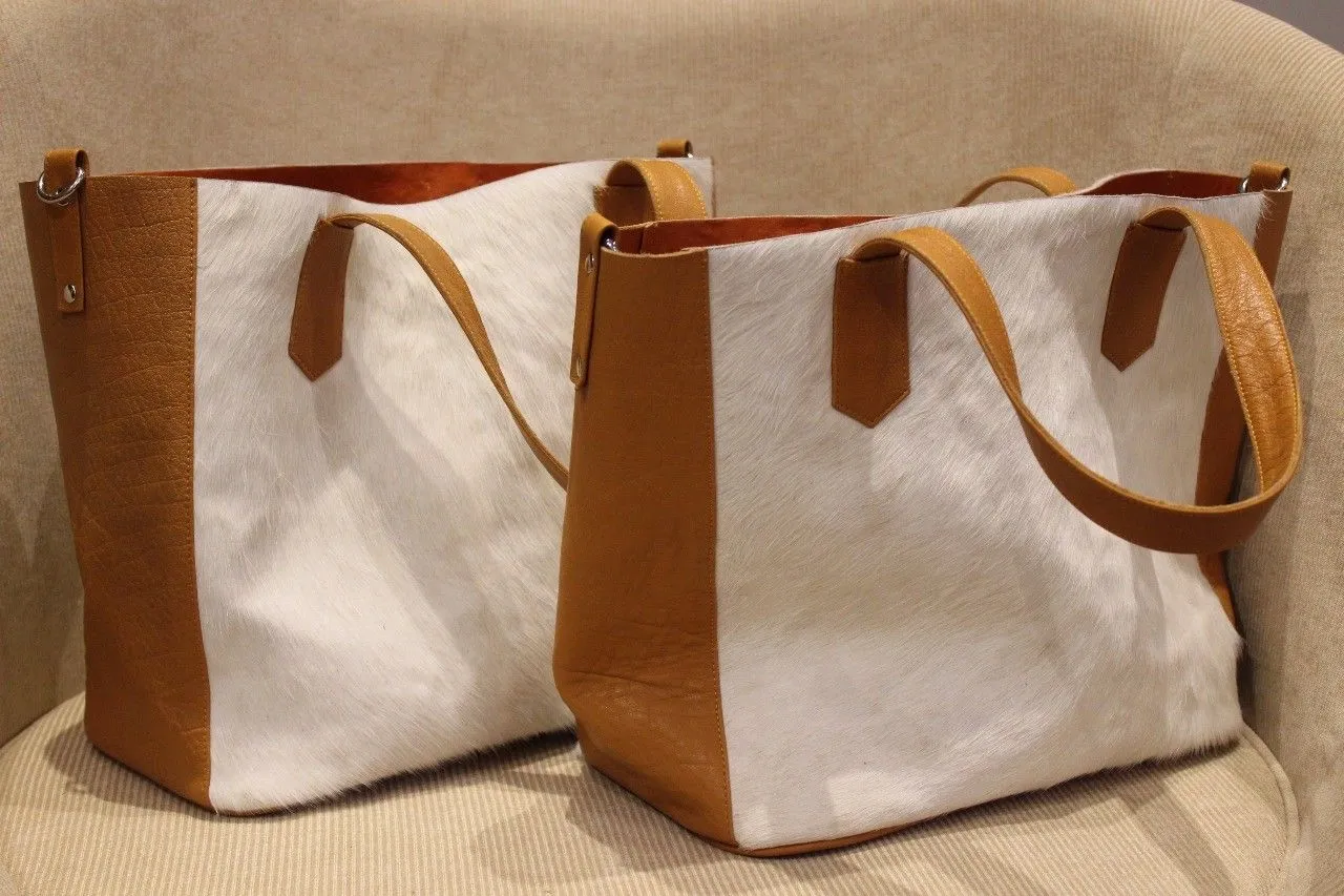 Cowhide Leather Tote Satchel Shoulder Handbag Lady Hobo Shopping Purse