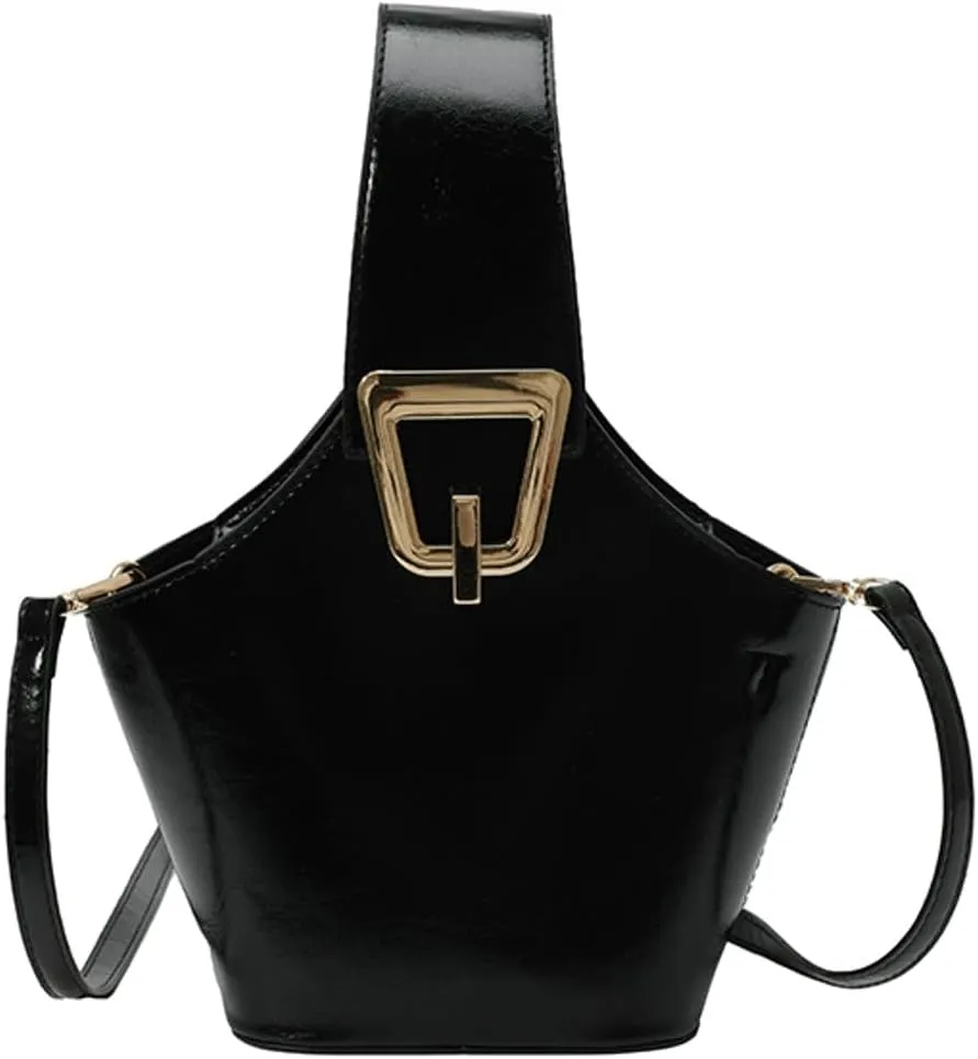 Crescent Hobo Bags Women Trendy PU Leather Bucket Bag Underarm Shoulder Bag Cute Crossbody Phone Purse Tote Handbag 2025