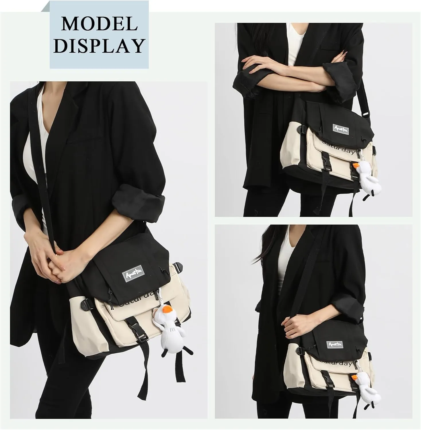 Cute Messenger Bag, Crossbody Bags for Women Kawaii Messenger Bags Purses