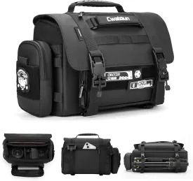 Cwatcun Camera Sling Bag, Waterproof Multifunction Photography Tactica Camera Crossbody Bag with Tripod Holder & Removable Accessory Bags for DSLR/SLR/Mirrorless Cameras - Small