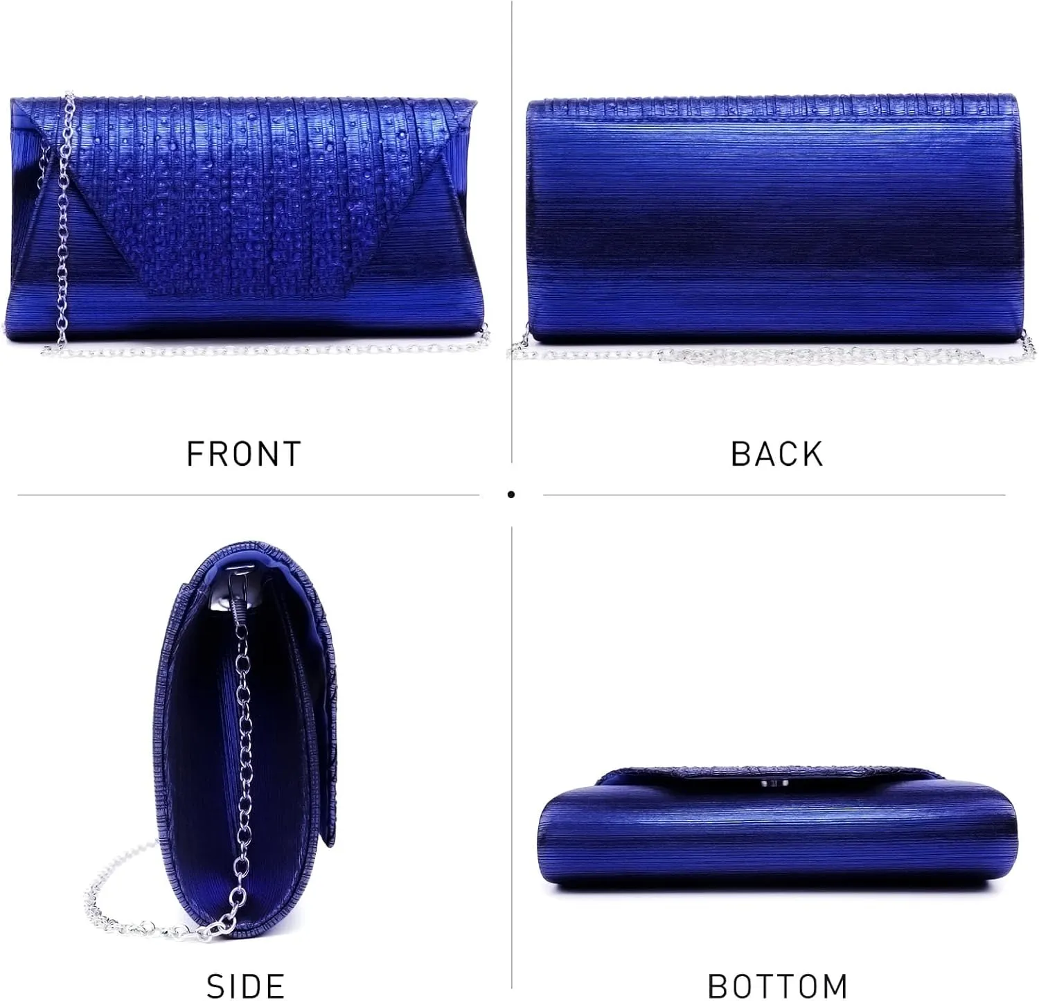 Dasein Women Evening Bags Wedding Purses Handbags Party Clutches Cocktail Prom Formal Clutch with Glitter Rhinestones