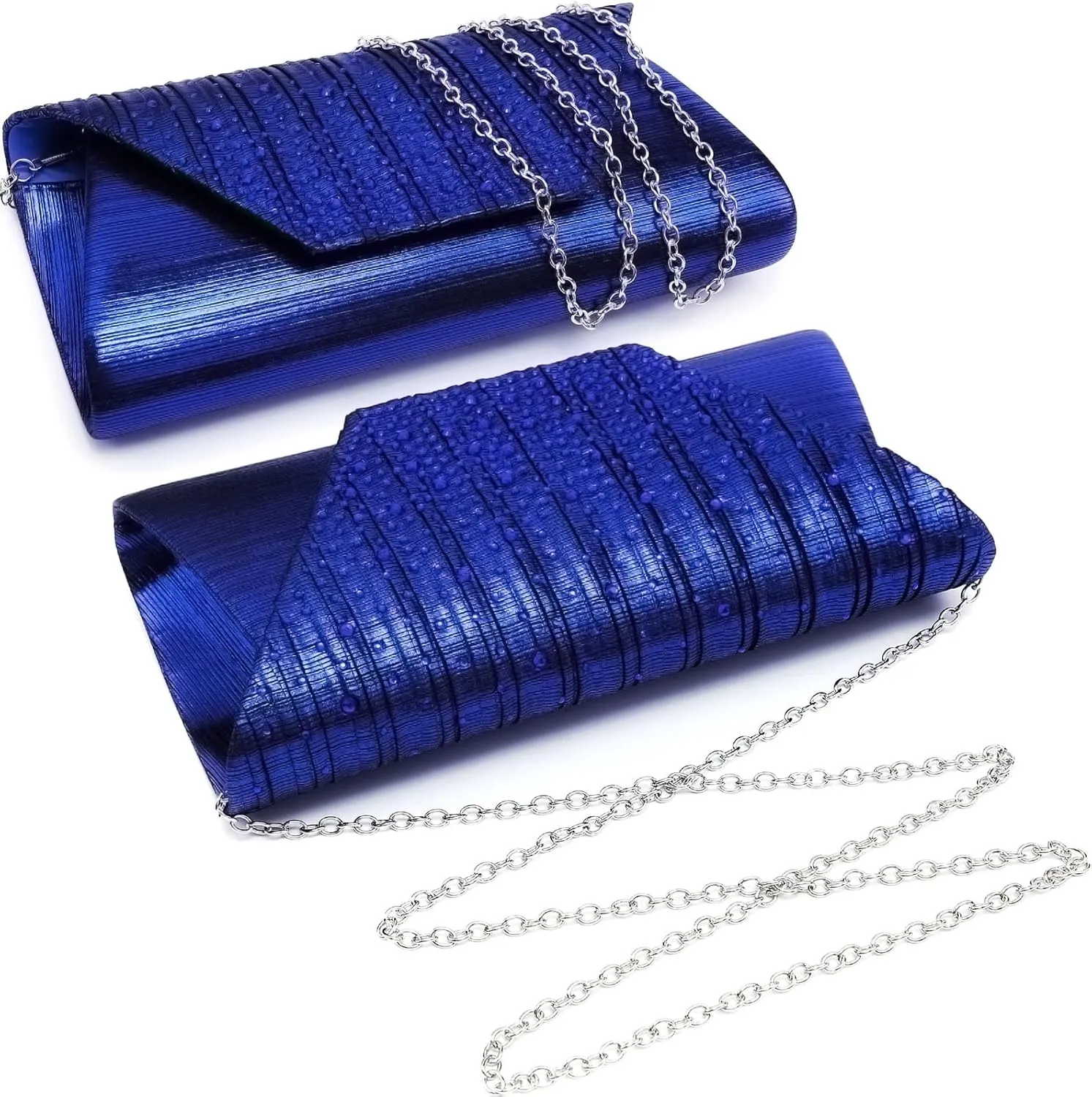 Dasein Women Evening Bags Wedding Purses Handbags Party Clutches Cocktail Prom Formal Clutch with Glitter Rhinestones