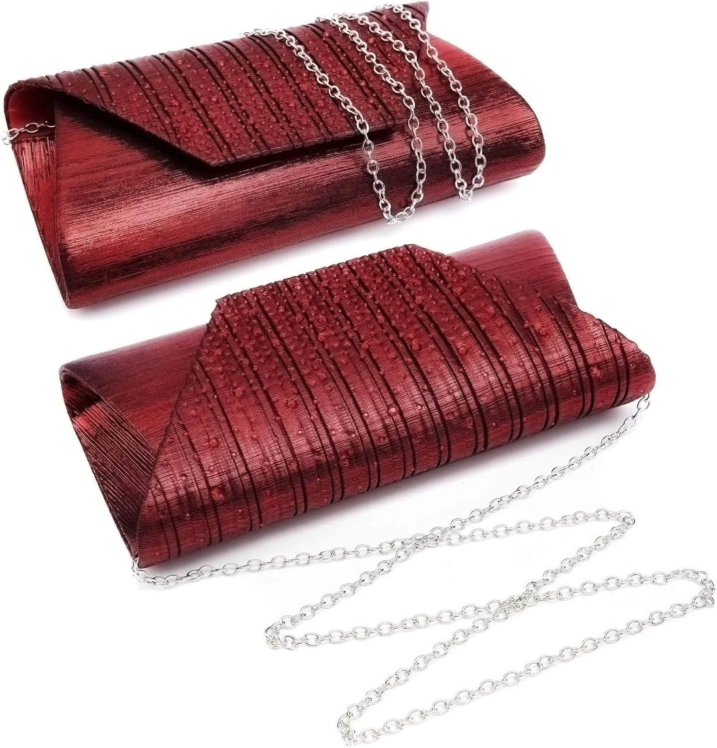 Dasein Women Evening Bags Wedding Purses Handbags Party Clutches Cocktail Prom Formal Clutch with Glitter Rhinestones