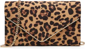 Dasein Women Faux Suede Evening Clutch Bags Formal Party Clutches Wedding Purses Cocktail Prom Clutches