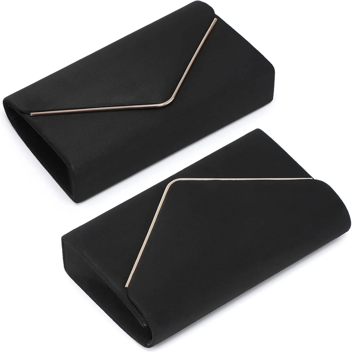 Dasein Women Faux Suede Evening Clutch Bags Formal Party Clutches Wedding Purses Cocktail Prom Clutches